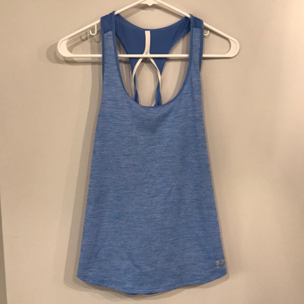 Under Armour tank top. Small. Blue.